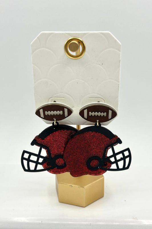 Football Helmet Earrings