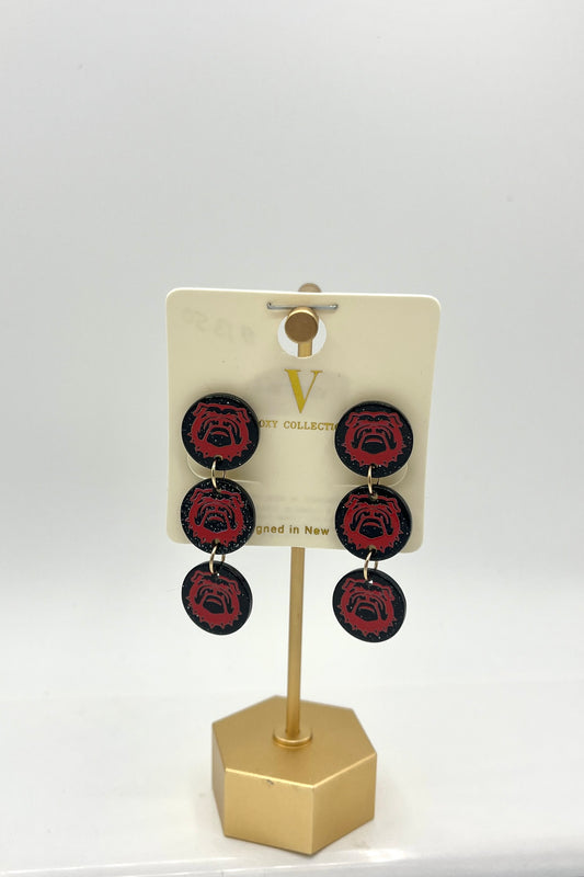 Bulldog Drop Down Earrings