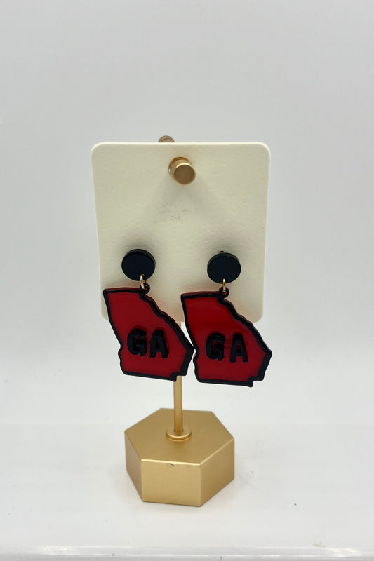 Georgia State Earrings