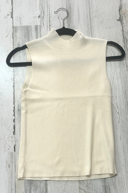 Ribbed Turtleneck Sleeveless Sweater Top