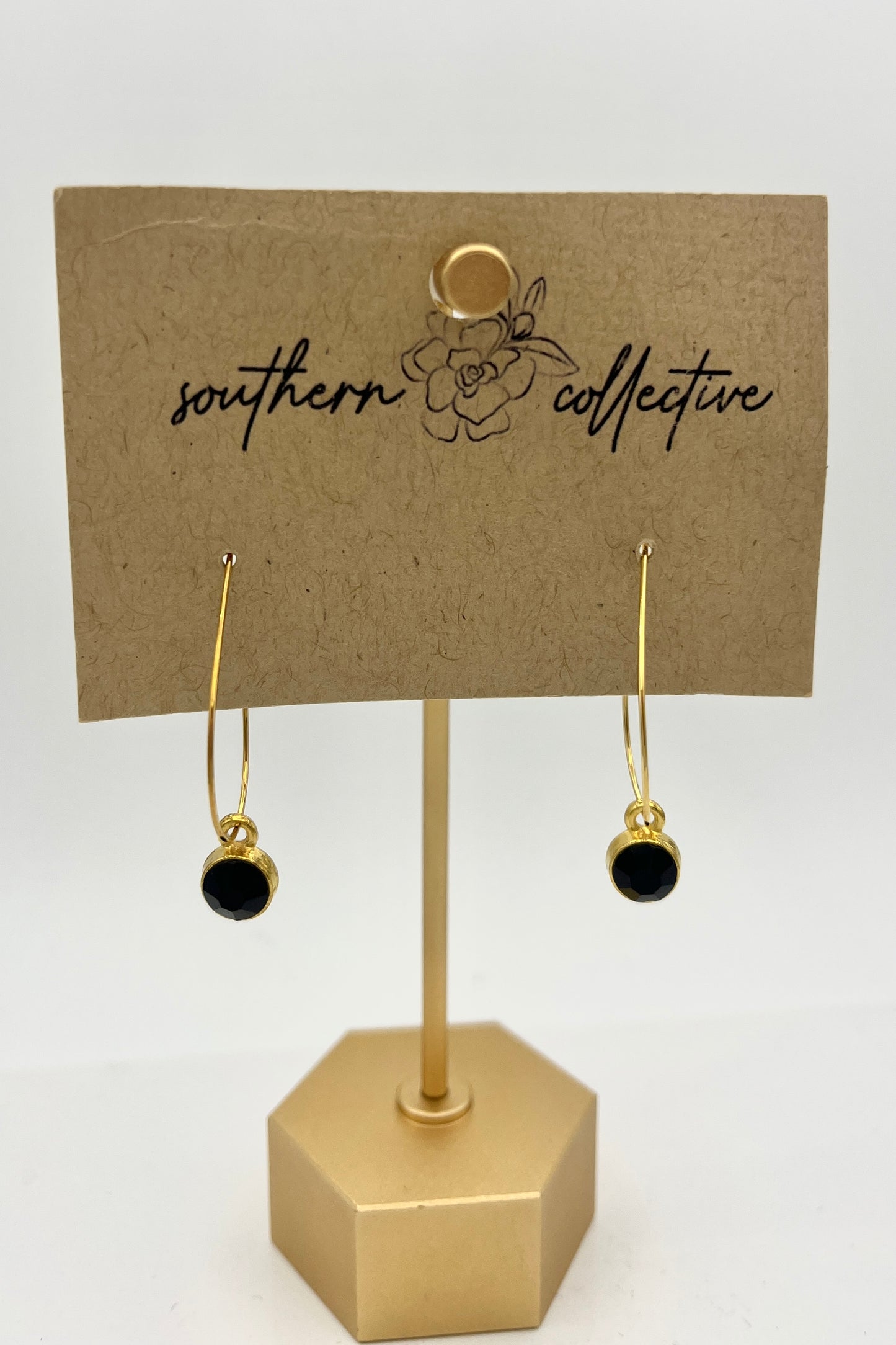 Gold Gem Earrings