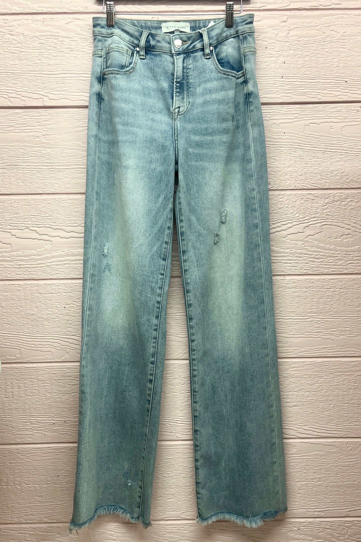 High Rise Long Straight Jeans