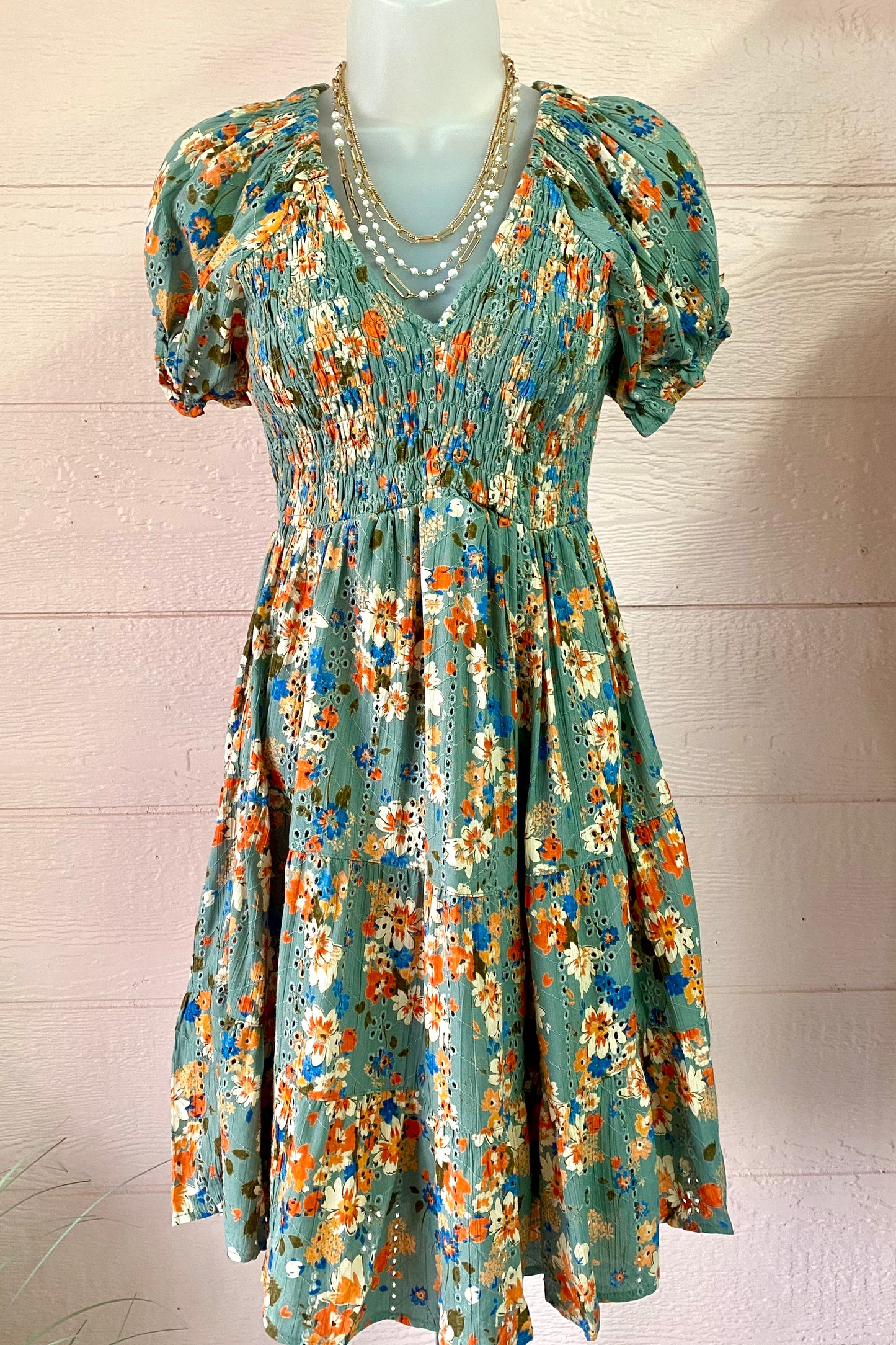 Floral Smock Dress