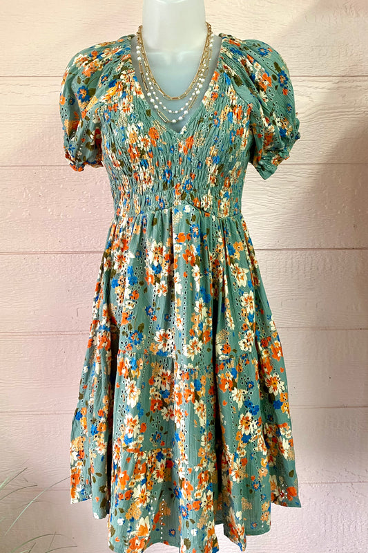 Floral Smock Dress