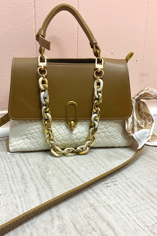 Acrylic & Metal Linked Bag Chain