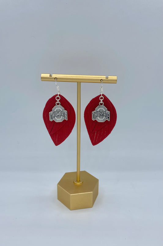 Ohio Buckeyes Boho Earrings