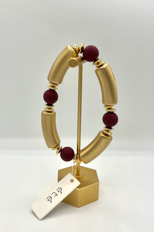 4 Parts Cylinder & Ball Bracelet