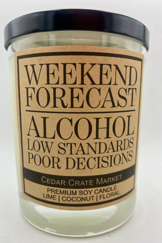 "Weekend Forecast" Candle