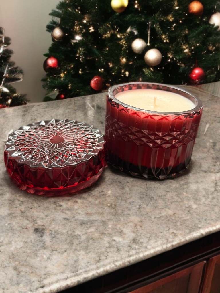 Festive Christmas Candle