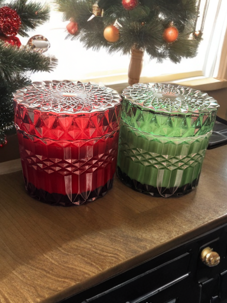 Festive Christmas Candle