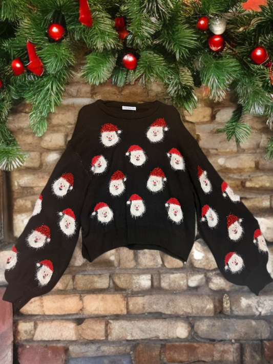 Fuzzy Santa Sweater