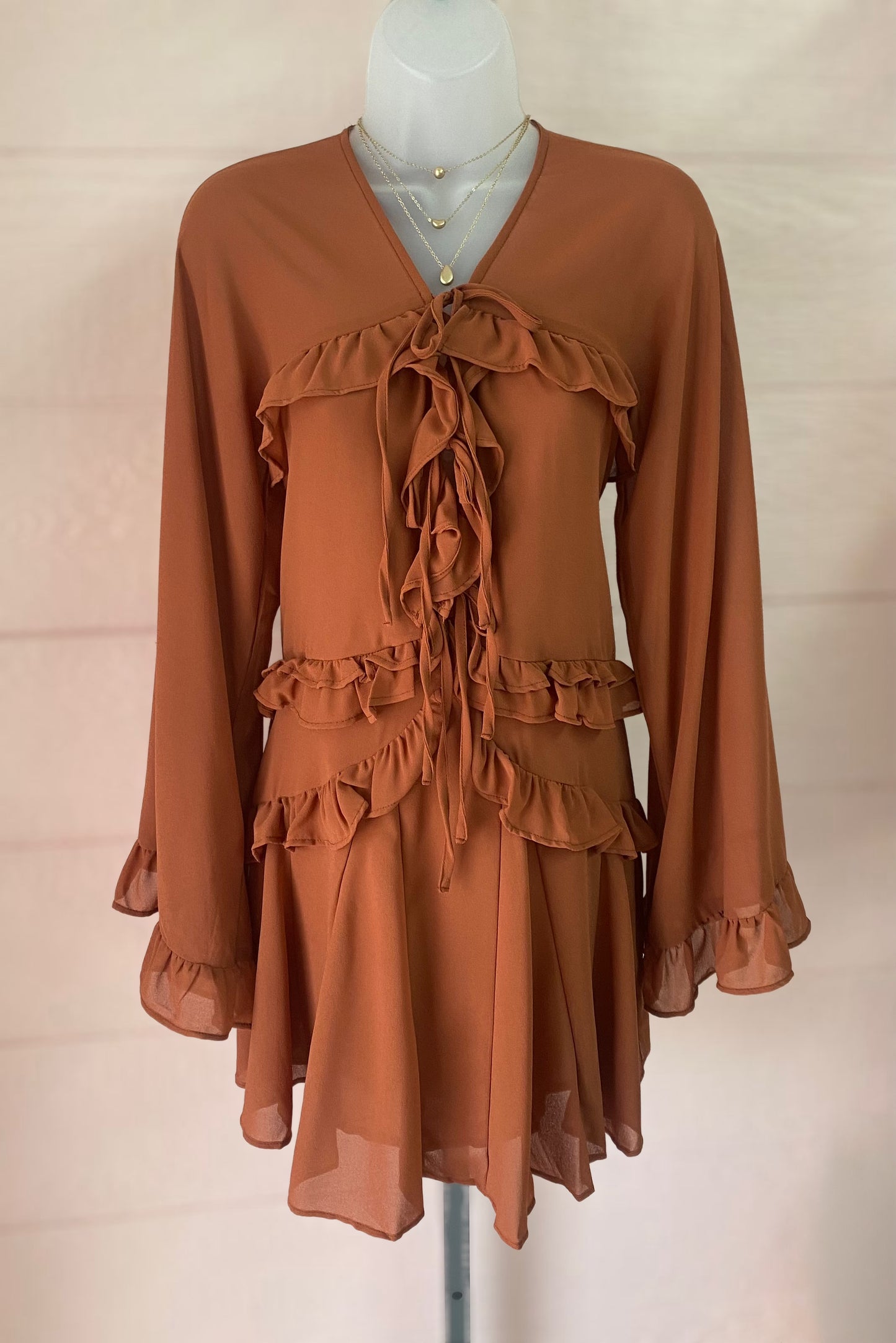 Ruffle Tiered Mini Dress