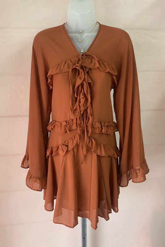 Ruffle Tiered Mini Dress