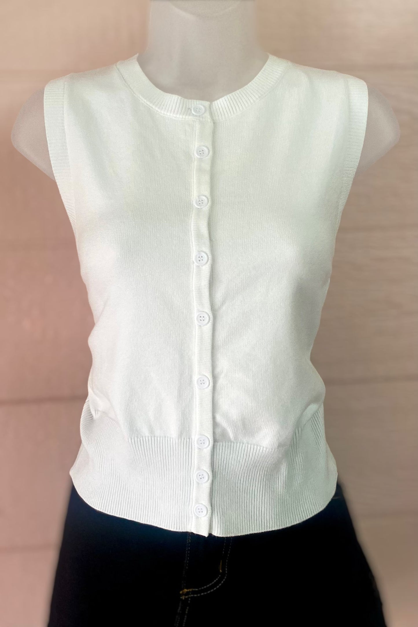 Button-Up Sweater Tank