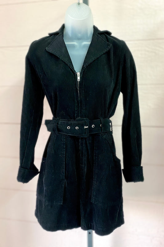 Zip Up Cordouroy Romper