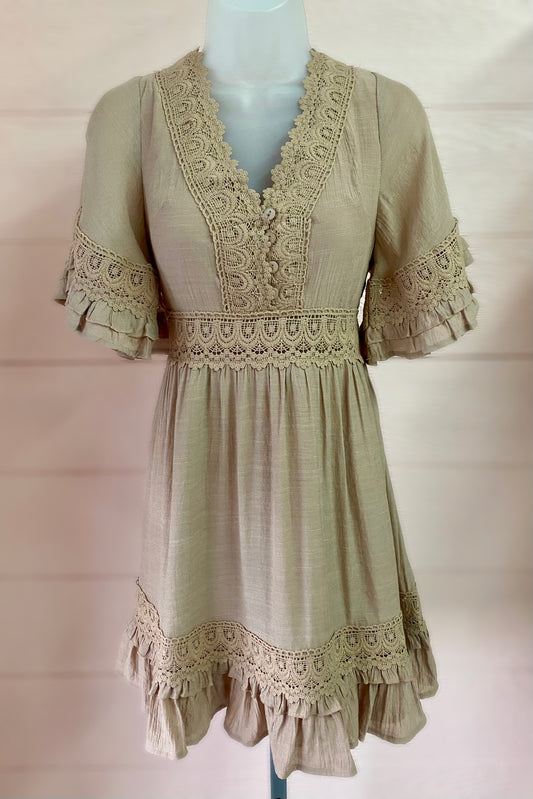 Lace Trim Dress
