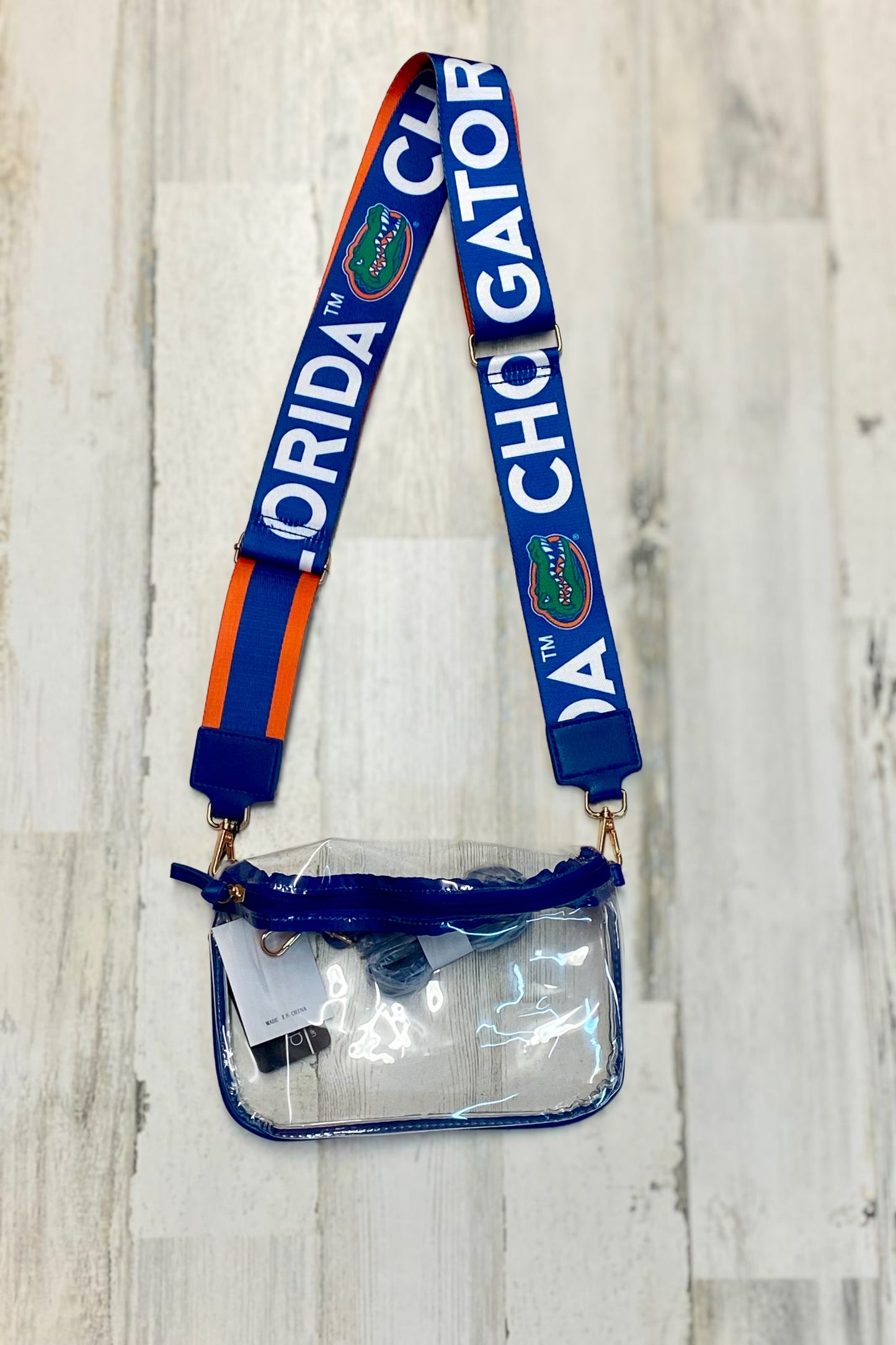 Florida Gators Clear Sling Bag & Logo Strap