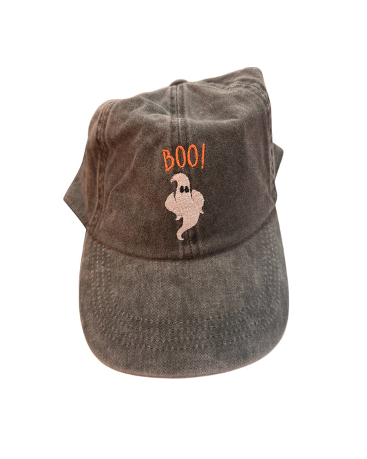"BOO!" Vintage Washed Ghost Hat