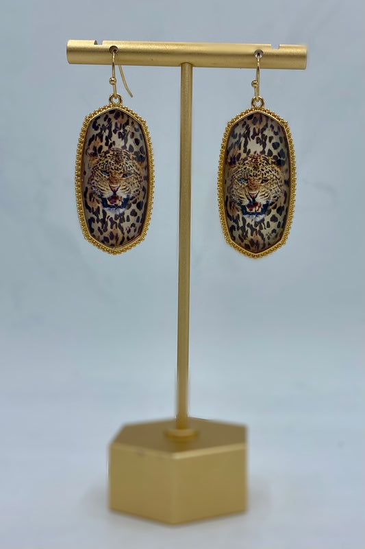 Leopard Animal Earrings