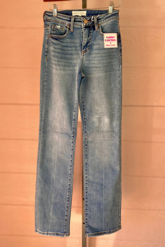 High Rise Straight Jeans