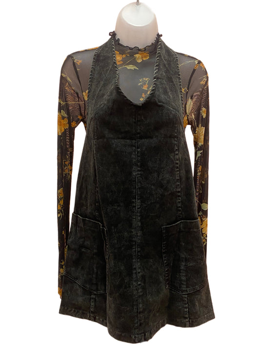 Corduroy Open-Back Dress