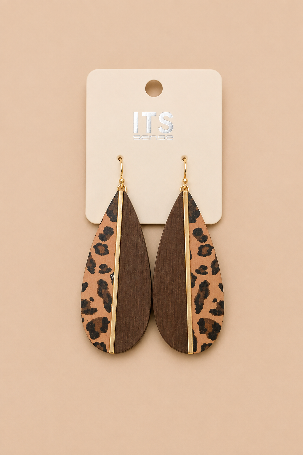 Two Toned Wood Earrings