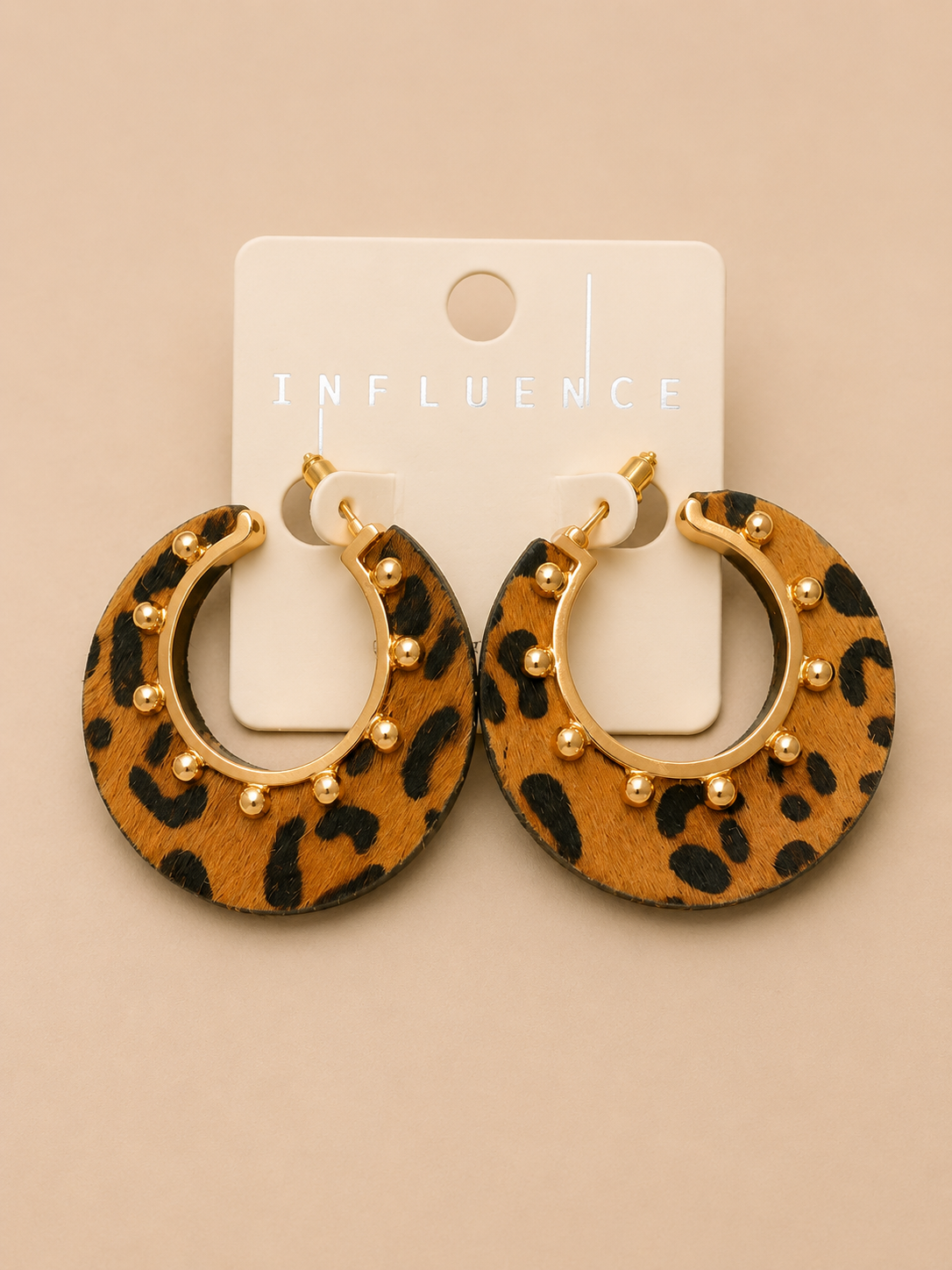 Calf Leather Flat Hoops
