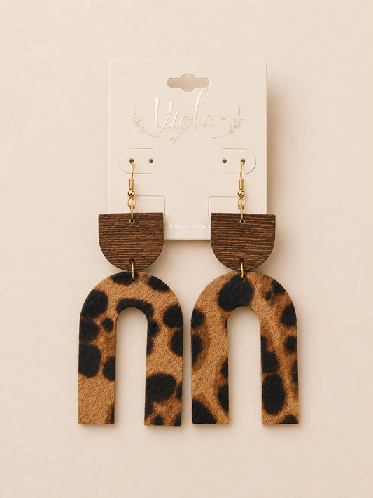 Leopard Arch Earrings