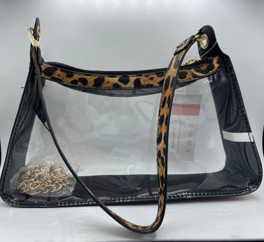 Animal Print Clear Bag