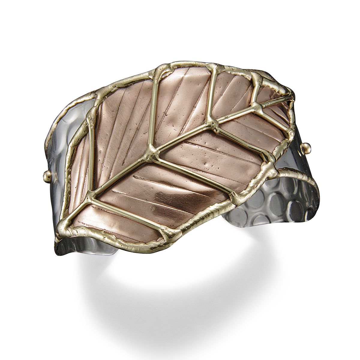 Stainless Steel Big Leaf Cuff