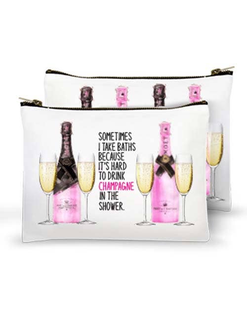 Zippered Bag - Sometimes I Take Baths
