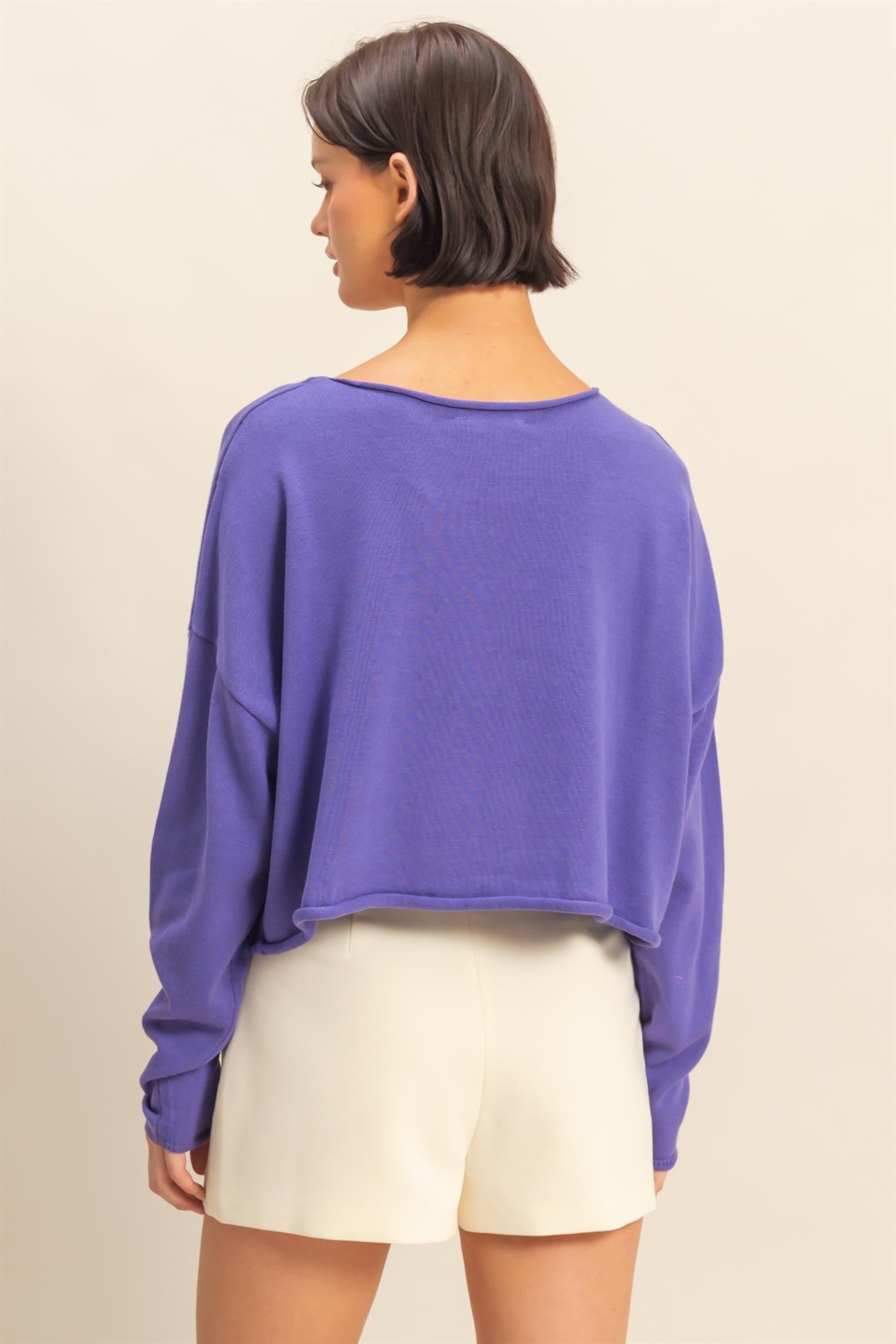Drop Shoulder Relaxed Fit Sweater