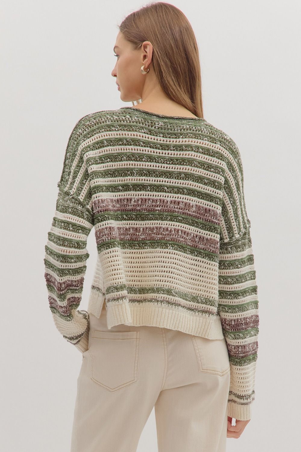 Striped Knit Sweater