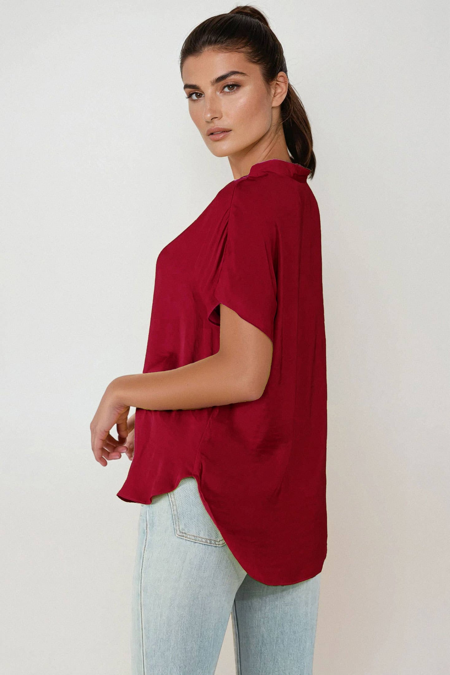 Drop Shoulder Blouse