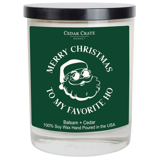 Christmas Candle - Merry Christmas To My Favorite Ho Color