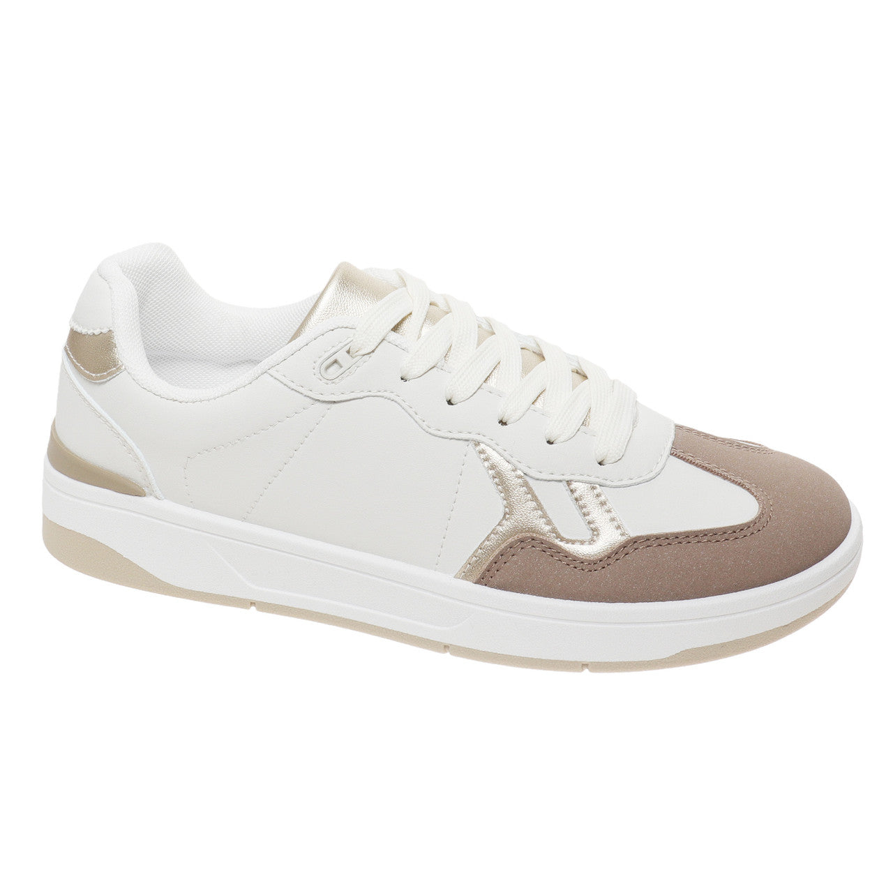 Neutral/Gold Sneakers