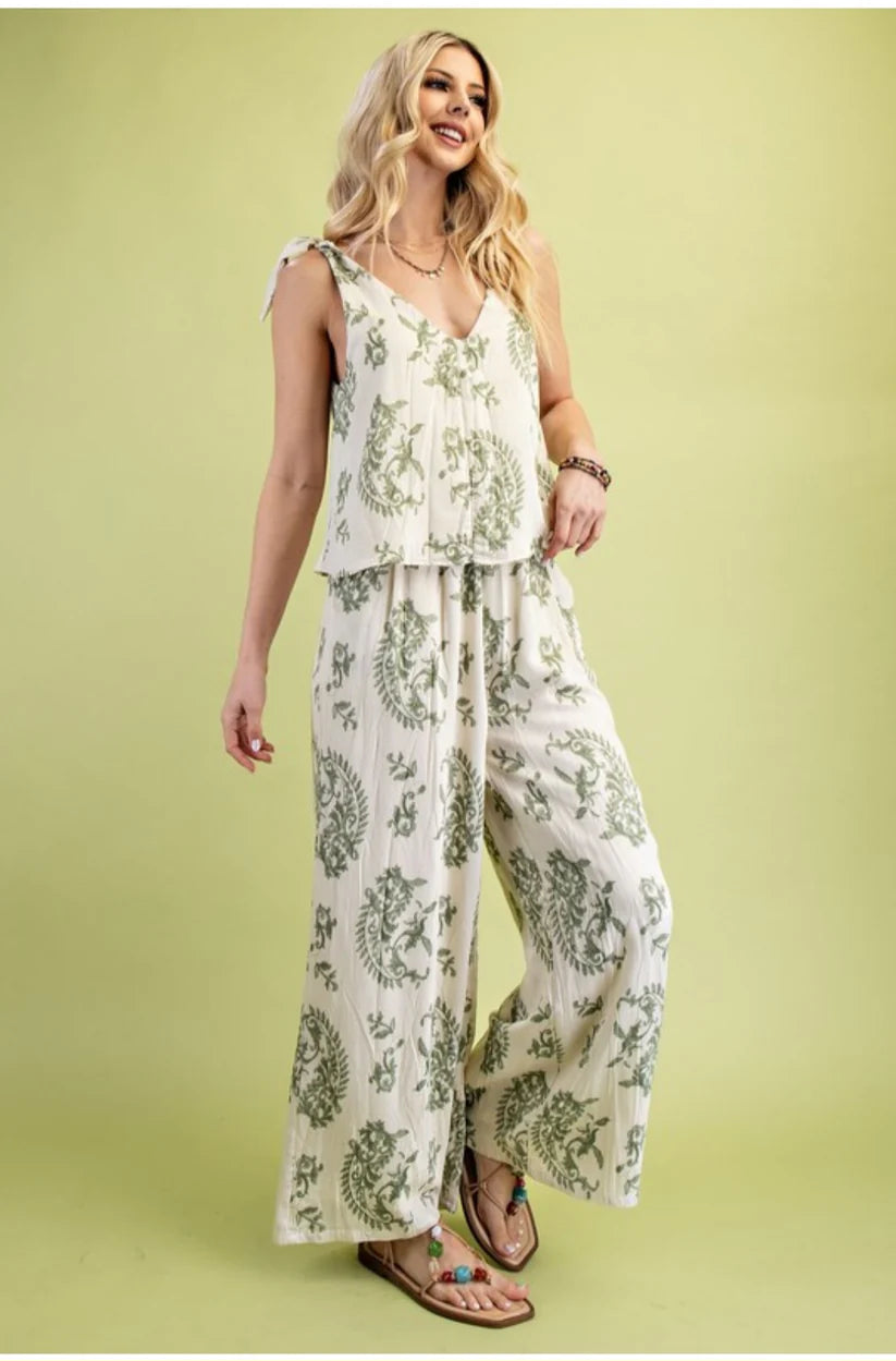 Sage Serenity Illusion Jumpsuit