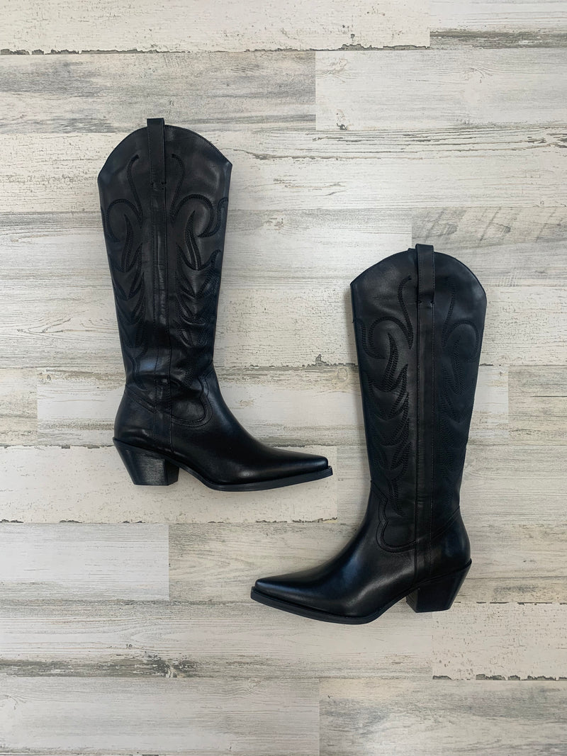 Matisse Agency Cowboy Boots- Black